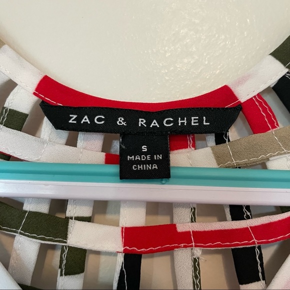 7 Tops $25/ Zac& Rachel Chevron Sleeveless Blouse. Size Small - Picture 2 of 8